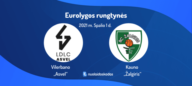 kaunas zalgiris vilerbano asvel transliacija